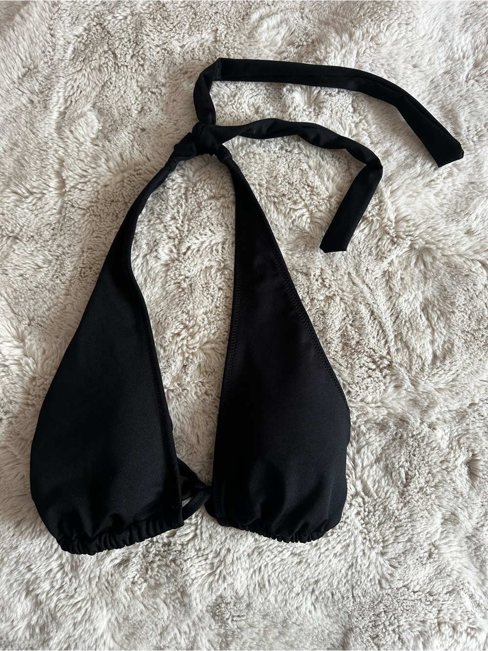 Victoria's Secret PINK Black Triangle String Bikini Top
